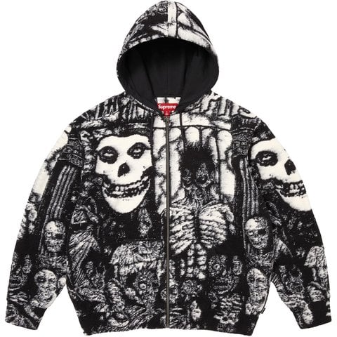 Supreme/The Misfits® Zip Up Hooded Sweater - Supreme