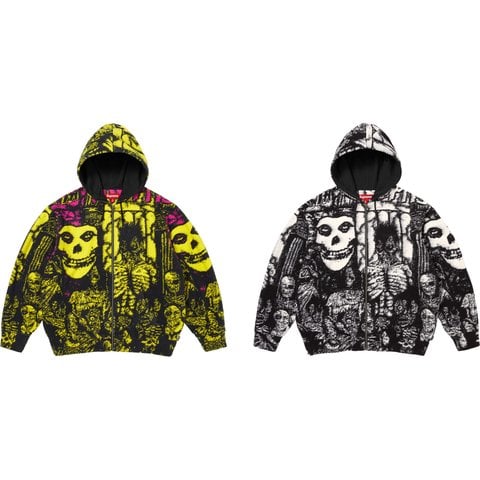 Supreme/The Misfits® Zip Up Hooded Sweater - Supreme