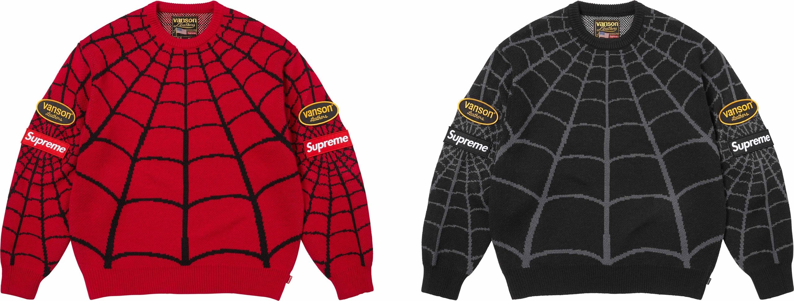 Supreme®/Vanson Leathers® Spider-Man Sweater - Supreme