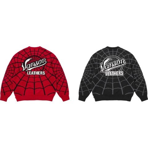 Supreme®/Vanson Leathers® Spider-Man Sweater - Supreme