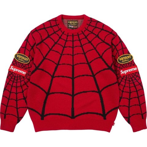 Supreme®/Vanson Leathers® Spider-Man Sweater - Supreme