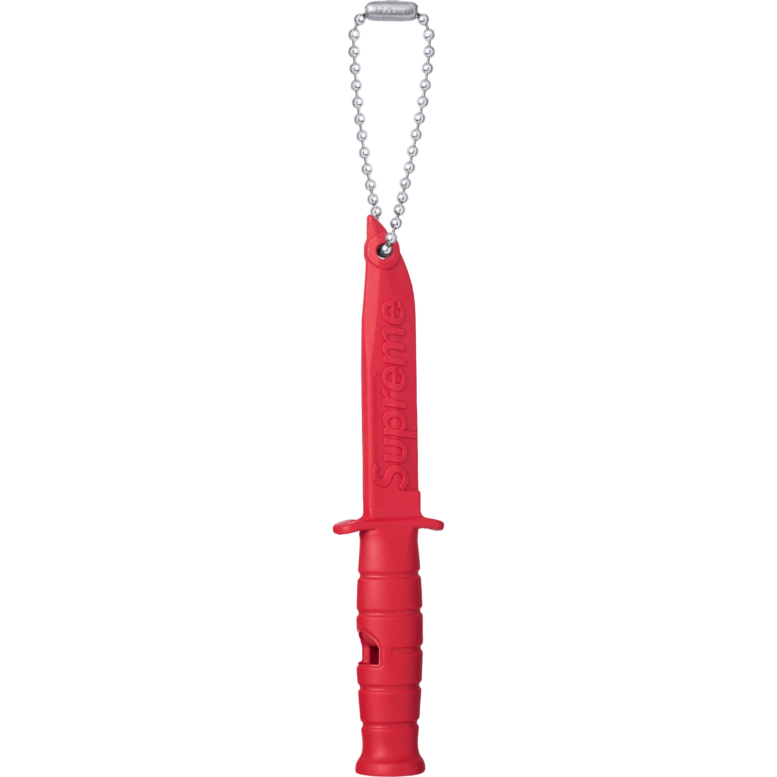 Supreme Supreme®/Ka-Bar Emergency Whistle Keychain Red