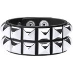 Supreme Studded Leather Bracelet Black