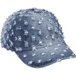 Supreme Hole Punch Rhinestone Denim 6-Panel Washed Indigo