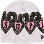Supreme New Era® Hearts Beanie White