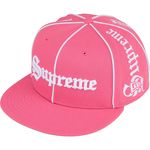 Supreme Piping Script New Era® Pink