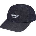 Supreme Sequin Denim Classic Logo 6-Panel Indigo