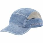 Supreme Side Mesh Piping Camp Cap Denim