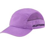 Supreme Side Mesh Piping Camp Cap Light Purple