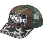 Supreme Western Embroidered Mesh Back 5-Panel Woodland Camo