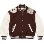 Supreme Captains Varsity Jacket Brown