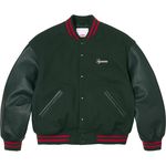 Supreme Cross Varsity Jacket Dark Green