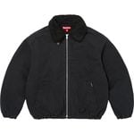 Supreme Faux Shearling Lined Bomber Jacket Black
