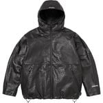 Supreme GORE-TEX Ostrich Embossed Leather Jacket Black