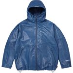 Supreme GORE-TEX Ostrich Embossed Leather Jacket Blue