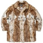 Supreme Lynx Faux Fur WINDSTOPPER® Overcoat Tan