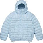 Supreme Micro Down Half Zip Hooded Pullover Light Blue