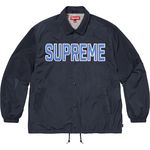Supreme Spellout Coaches Jacket Navy