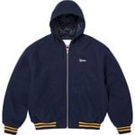 Supreme Supreme/Larry Clark Hooded Varsity Jacket Navy