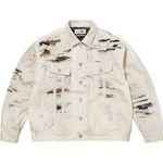 Supreme Supreme®/MM6 Maison Margiela Distressed Selvedge Denim Trucker Jacket White