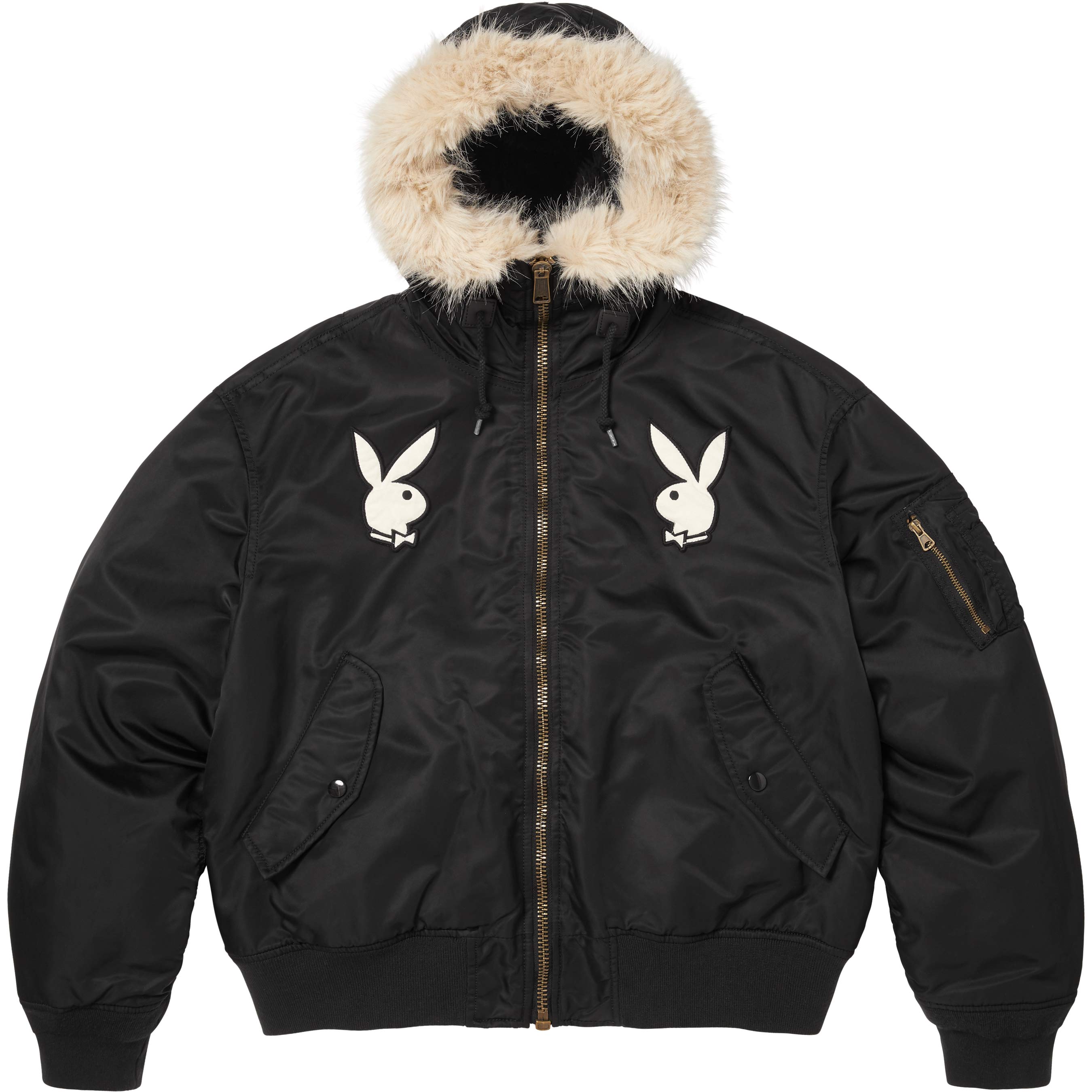 Supreme Supreme®/Playboy® Hooded MA-1 Black