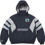 Supreme Supreme/SALEM Half Zip Stadium Jacket Navy