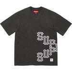 Supreme Cracked Spellout S/S Top Washed Black