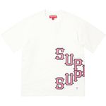 Supreme Cracked Spellout S/S Top Washed White