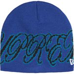 Supreme New Era® Cursive Beanie Royal