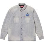 Supreme Quilted Lined Denim Snap Shirt Stripe