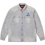 Supreme Quilted Lined Denim Snap Shirt Stripe