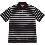 Supreme Washed Stripe Polo Black