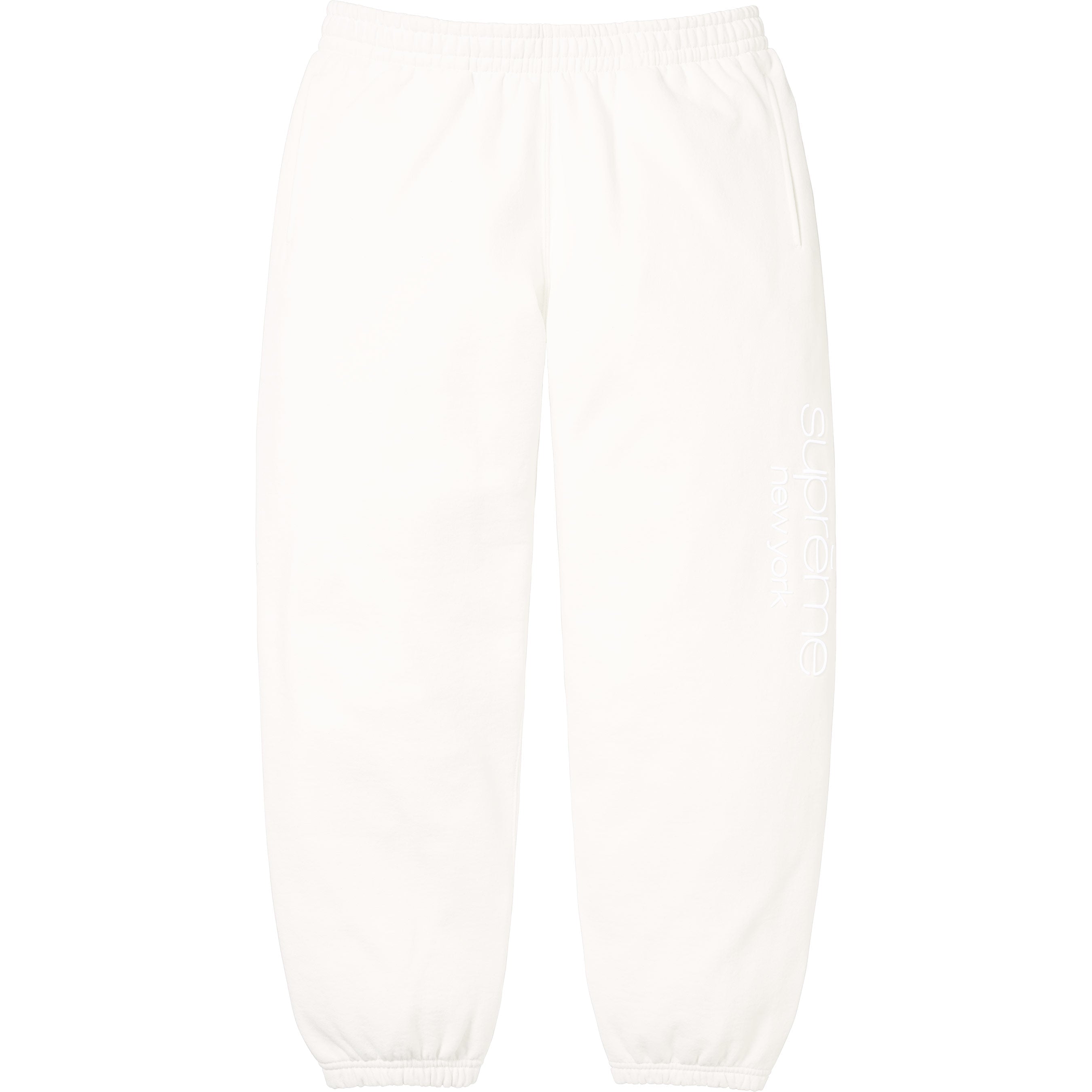 Supreme Classic Logo Sweatpant White