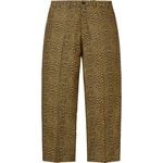 Supreme Leopard Wool Trouser Tan