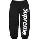 Supreme Satin Appliqué Sweatpant Black