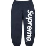 Supreme Satin Appliqué Sweatpant Navy