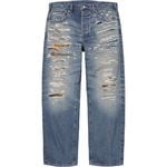 Supreme Supreme®/MM6 Maison Margiela Distressed Loose Fit Selvedge Jean Washed Indigo