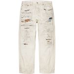 Supreme Supreme®/MM6 Maison Margiela Distressed Loose Fit Selvedge Jean White