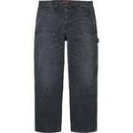 Supreme Worn Double Knee Painter Pant Black