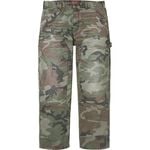 Supreme Worn Double Knee Painter Pant Woodland Camo