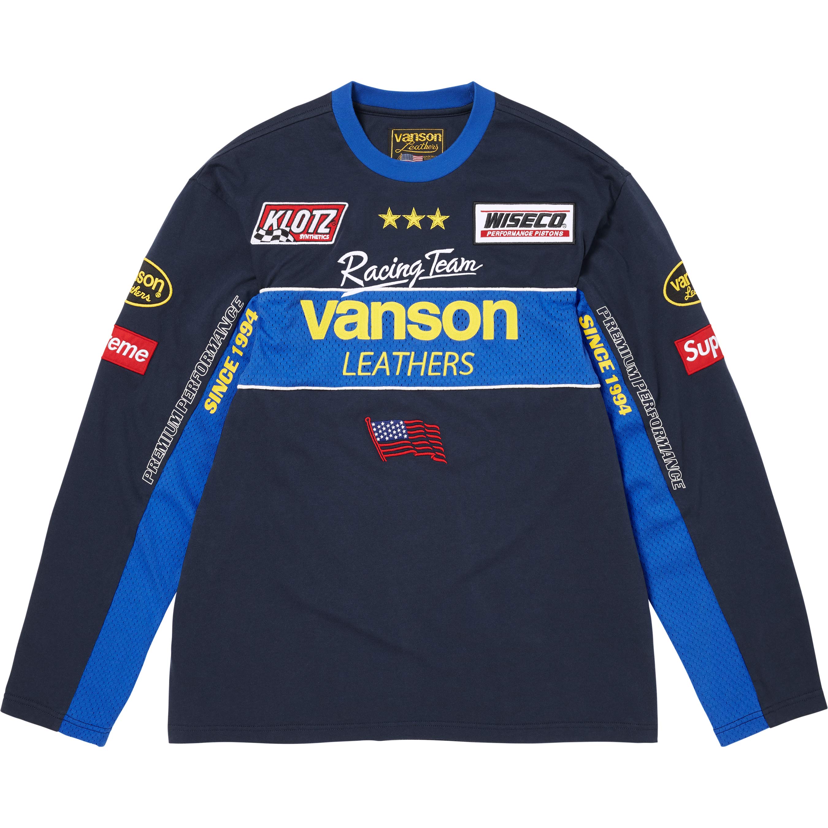 Supreme Supreme®/Vanson Leathers® L/S Top Navy