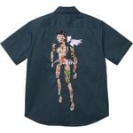 AOI Cyborg S/S Work Shirt Navy