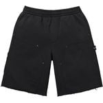 Supreme Double Knee Painter Sweatshort Black