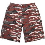 Supreme Double Knee Painter Sweatshort Red Camo