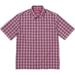 Supreme Mini Plaid S/S Shirt Purple