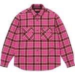 Supreme Quilted Lined Flannel Snap Shirt Pink