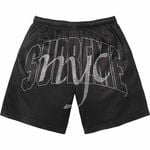 Supreme Rhinestone Mesh Short Black