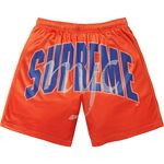 Supreme Rhinestone Mesh Short Orange