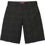 Supreme Work Short Black Plaid
