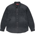 Supreme Worn Snap Painter Shirt Black
